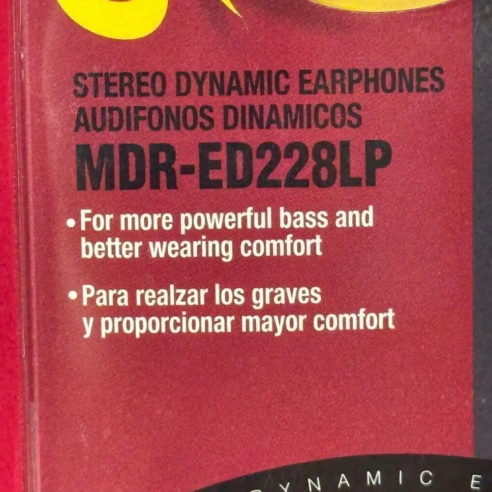 Sony Groove MDR-ED228LP 1998 Vintage Earphones 1998 Japan Rare UNOPENED